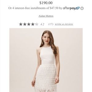 White dress with fringe